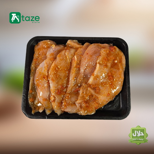 halal meats halal chicken breast-sliced_marinated